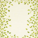 Doormat Elegant Beige Green Leaf Accents(Ivory)