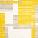 Sunrise Haze Collection Mellow Yellow & Sandstone Abstract(Yellow)