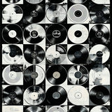 Vinyl Record Inspired With Classic Rock Band Graphics(Black)