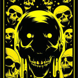 Artistic Skull Head Illustration Style(Black)