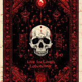 Macabre Skull Duo Witchy Home Decor Spooky Black(Red)