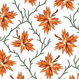 Maple Canopy Autumn Leaves Interlocking(Orange)