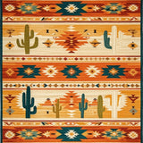 Contemporary Southwestern Rug Desert Bloom(Orange)