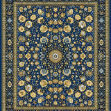 Geometric with Smoke & Beige(Blue)