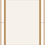 Bordered Maze Accent with Interlocking Lattice Framework Motifs (Beige) - ODIKA