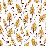 Harvest Season Botanical Print Hallway Slip Resistant Base(Gold)