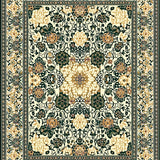 Geometric Floral for Wooden Stairs(Beige)