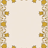 Jingle Bell Cluster Doormat with Musical Note Flourishes(Ivory)