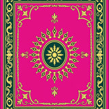 Verdant Cascade Medallion Interlocking Vintage Scrollwork Motifs (Pink) - ODIKA