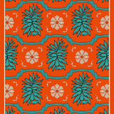 Pine Cone Tapestry with Winter Forest Theme(Orange)