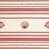 Coastal Red/Beige Square Area(Red)