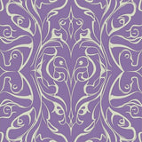 Abstract Botanical Swirls with Metallic Highlights(Purple)