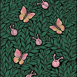 Mystical Woodland Creatures Amongst Lush Foliage (Green) - ODIKA