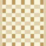 Countryside Beige Checkerboard Aesthetic Retro Geometric(Beige)