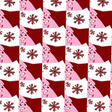 Festive Checkered Winter Wonderland Yuletide(Red)