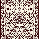 Parisian Gate Interlocking Lattice With Fleur Motifs (Brown)