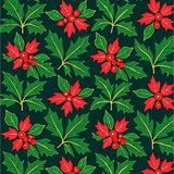 Holly Leaves Berries Festive Holiday(Red)