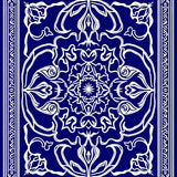 Celestial Maze Interlocking Swirl Art Nouveau Motif Accent(Blue)