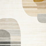 Abstract Horizon Beige Area Modern Earth Tone(Beige)