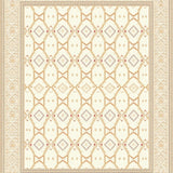 Artisan Crafted Area with Transitional Geometric Design(Beige)