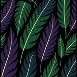 Onyx Feather Plume Design Velvet Touch (Black)