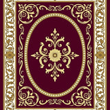 Damask Scrollwork with Renaissance Vine Motifs(Gold)