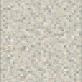 Abstract Mosaic Tile Beige Grey Area Artistic Floor(Beige)