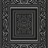 Classical Labyrinth Spiral Knot Decorative Maze Framework (Black)