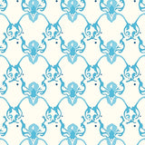 Quatrefoil Web Intertwined Through Artistic Swirls(White)