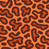 Sunset Savannah Inspired with Spotted Abstract Animal Design(Orange)