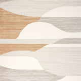 Chic Area Modern Reflection Collection Stylish Minimalist Motifs(Beige)