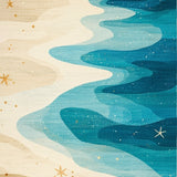 Seaside Escape Coastal With Elegant Maritime Charm(Blue)