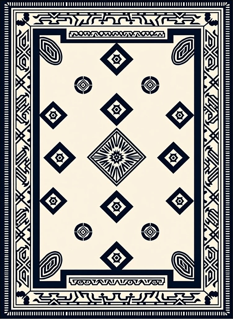 with Traditional Aztec Inspired (Beige) - ODIKA