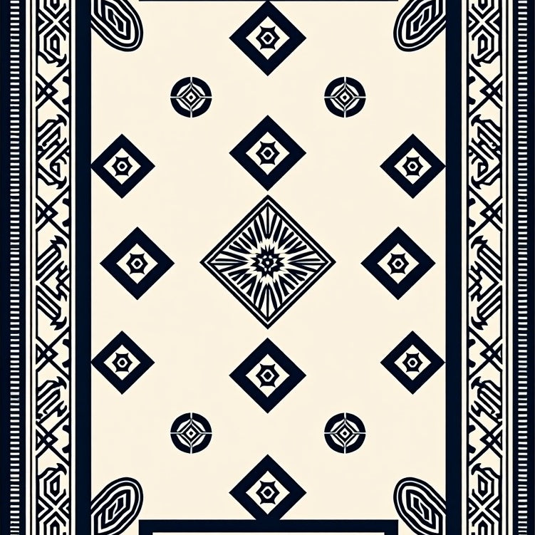 with Traditional Aztec Inspired (Beige) - ODIKA