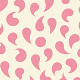 Retro Curved Motif Abstract Minimalist Decorative Floor Covering(Pink)