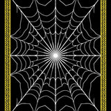 Bewitching Arachnid Lace Semicircle Welcome Adornment(Black)