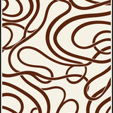 Luxurious Shearling Inspired Design Featuring Smooth Swirls and Subtle Waves(Brown)