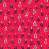 Frosty Evergreen Branch Delicate Embellishment(Red)