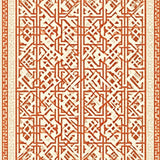 Rustic Terracotta Trellis Beige Accent(Orange)