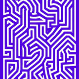 Retro Lattice Maze with Abstract Interlocking Motifs (Purple)