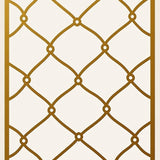 Luxurious Trellis Framework Featuring Ornate Decorative Nodes(Gold)