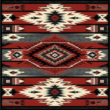 Southwest Geometric Aztec Motif(Red)
