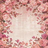 Aesthetic Bow Embellished with Petal Border(Red)