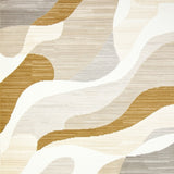 Contemporary Area Ultra Non Slip with Striking Abstract Art(Beige)