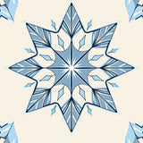 Enchanted Ice Crystal Holiday Floor Magical Winter Motifs(Blue)