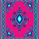 Enchanting Paisley Jewel Motif Showcasing Detailing (Pink)