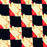 Checkered Entry with Vintage Picnic Blanket Inspired Styling(Black)