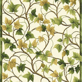 Ivy League Beige & Green Artistic Design Area(Beige)