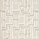Chic Circular Featuring Refined Beige and Ivory Geometric Designs(Beige)