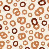 Abstract Animal Inspired Design with Spotted and Delicate Interlocking Details(Beige)